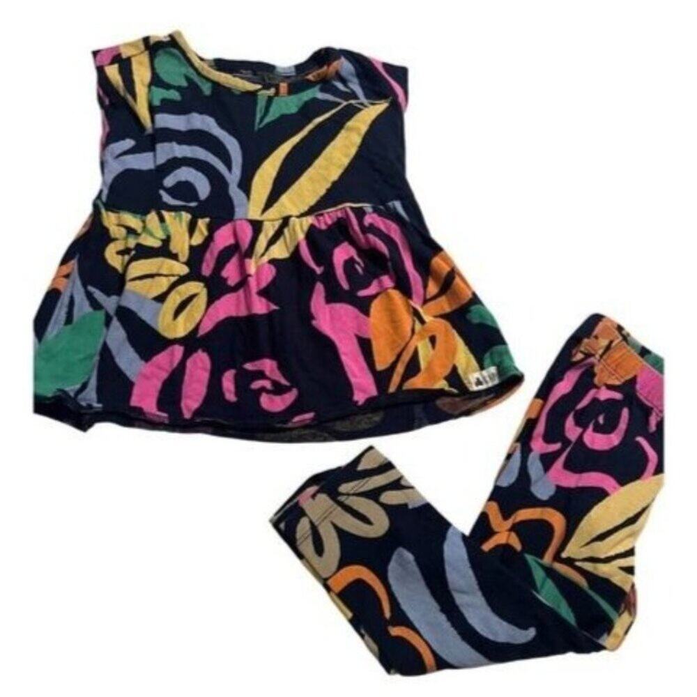 Baby GAP Playtime Favorites Outfit Girls Size 2 Organic Cotton Excellent very ge